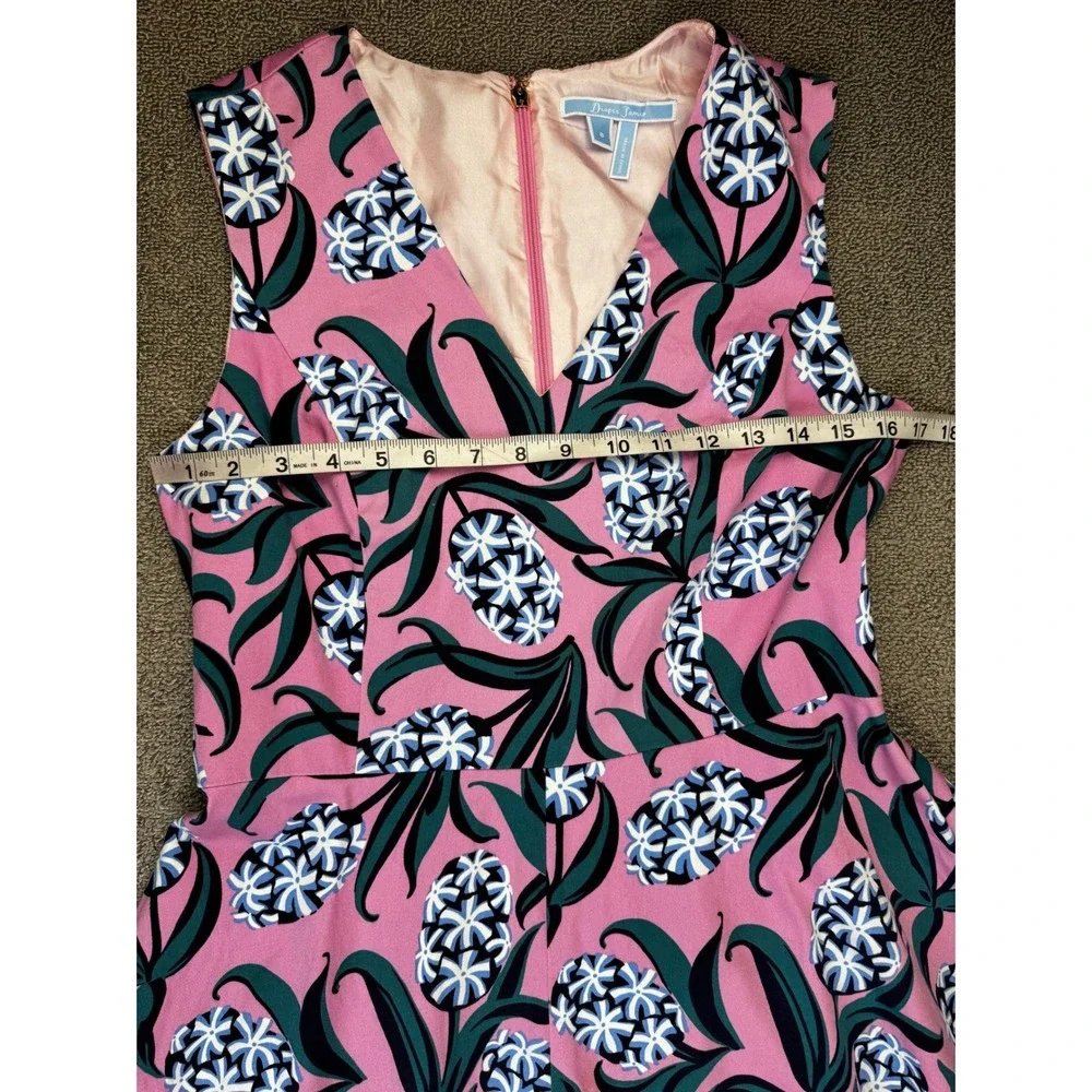 Draper James Pink Floral Fit-and-Flare Mini Dress